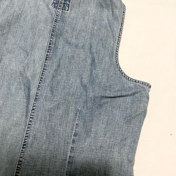 Vintage Gap Denim Sleeveless Maxi Dress - Picture 14 of 16